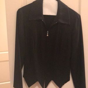Joseph Ribkoff black pinstriped Business Suit.